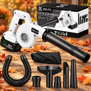 ZELTO Mini Jet Turbo - Dmuchawa Akumulatorowa 2w1 + Zestaw Końcówek Gratis